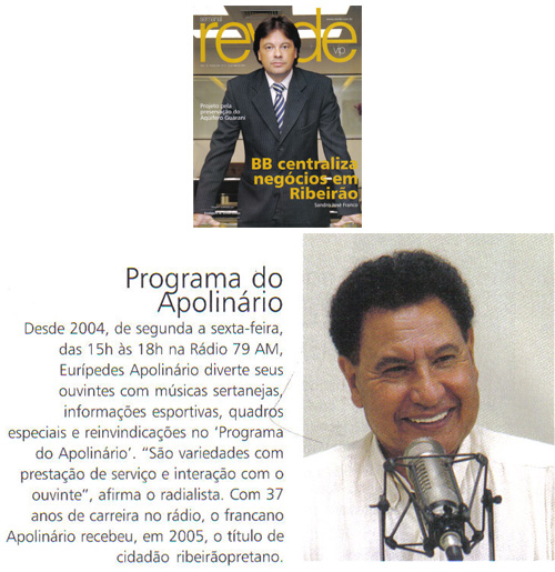 APOLINRIO NA REVISTA REVIDE.